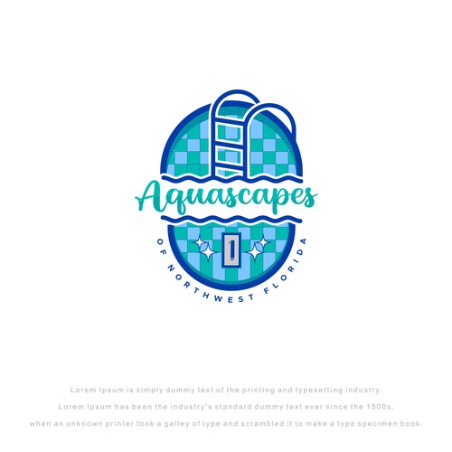 Design Swimming Pool plaster company logo di sunshine_design