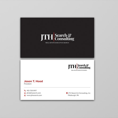 Business Card Design for Executive Search Firm Design by ™SF_Design™