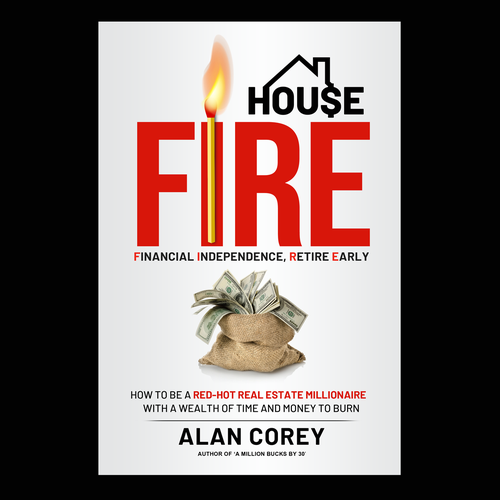 Eye-catching BOOK COVER with REAL ESTATE and EARLY RETIREMENT focus Design by Nat Pearl Designs