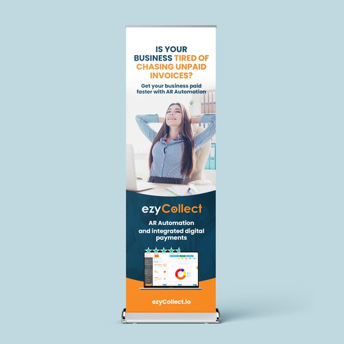 B2B Saas Pull Up Banner for Trade Show Design by magnificent 7&co