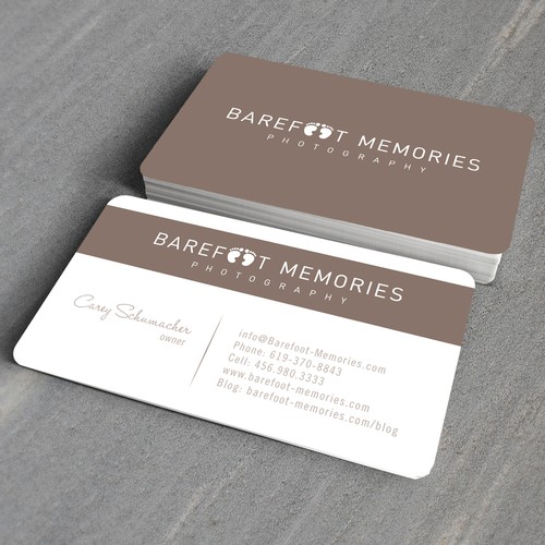 stationery for Barefoot Memories Design por pecas™