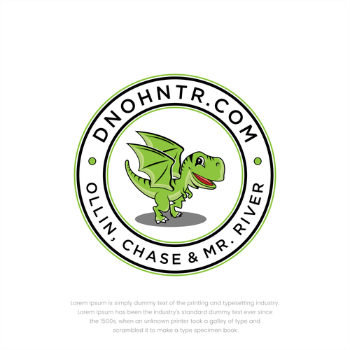 Cool Dinosaur logo for kids educational program Design by amarta_art®