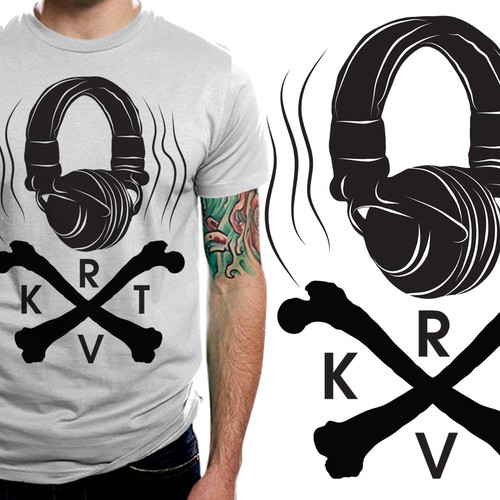 dj inspired t shirt design urban,edgy,music inspired, grunge Réalisé par matatuhan