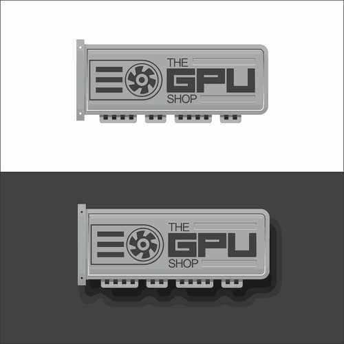 Create a futuristic logo for "The GPU Shop" Design by artworkforthepeople