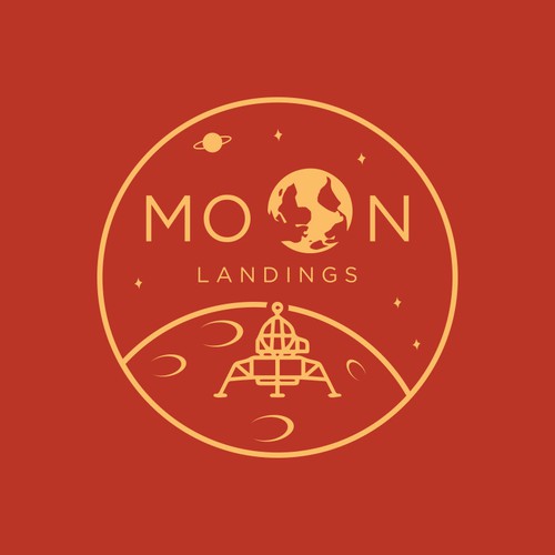 Gear and apparel logo inspired by the golden age of space exploration Design by Jacob Gomes