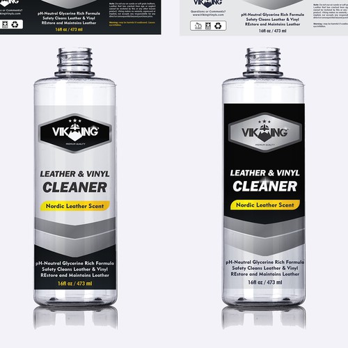 Product label template design (automotive cleaning/detailing products) Design by atensebling