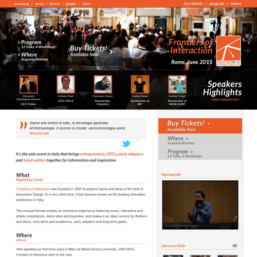 Powerful Technology Conference Website Design by Hitron_eJump