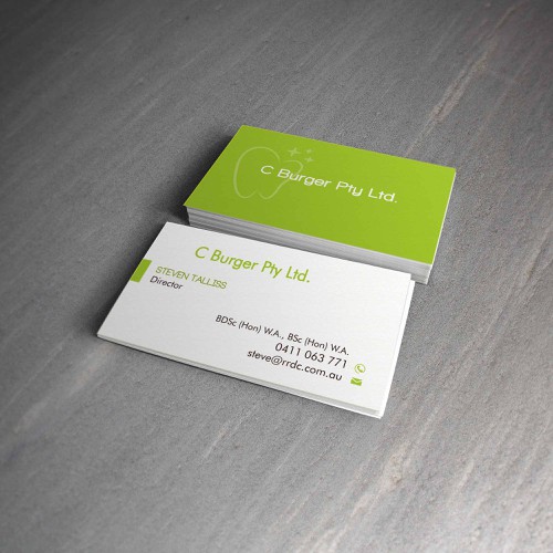 grintdeverauxさんのcreate professional cards for our dental businessデザイン