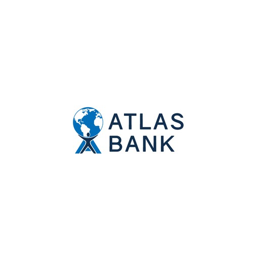 Logo for Atlas Online Bank. Design by bethh