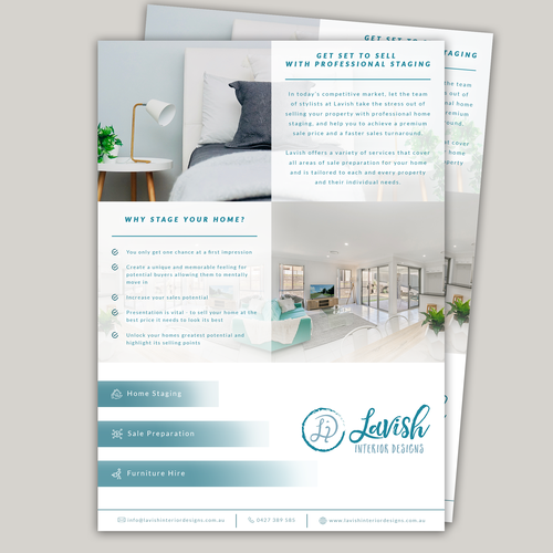 Design An A4 Flyer For Home Staging Business Postkarten Flyer