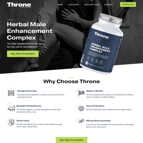 Supplement Website Design by Headol Creatives