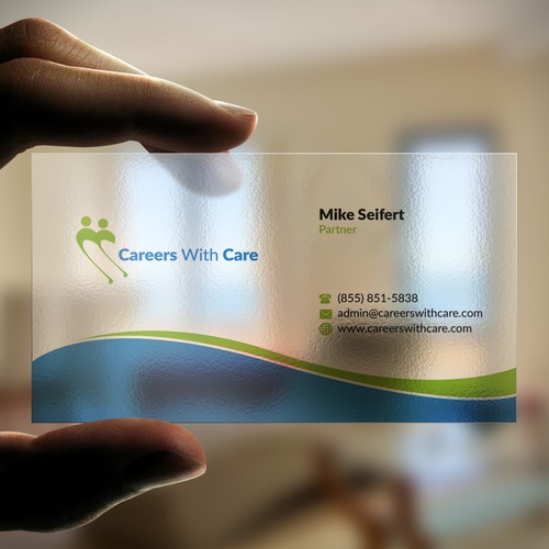 Hire Me business cards Design by Nuhan Enterprise IT