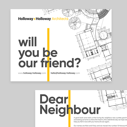 Fun flyer for couple run architecture studio Design by SUBHADIP BISWAS