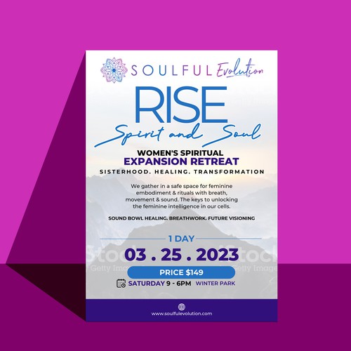 Spiritual Retreat Flyer Design by redmonk