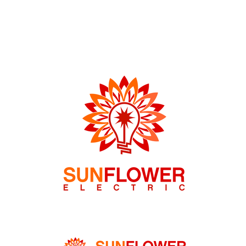 Create a logo that will radiate for Sunflower Electric Logo