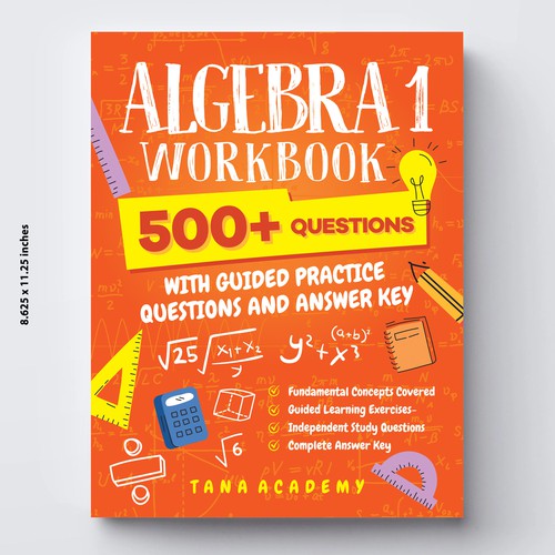 Designs | New, Urban Book cover design needed for an 'Algebra 1 Math ...