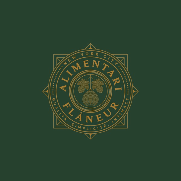 Beautiful Wordmark: Mediterranean specialty produce market meets Old New York!