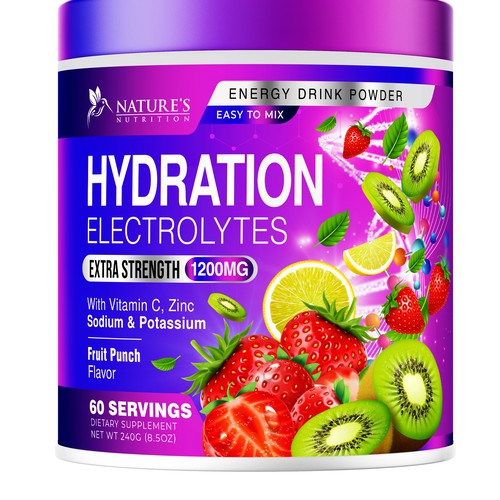 Hydration Electrolytes Design Needed for Nature's Nutrition Design by UnderTheSea™