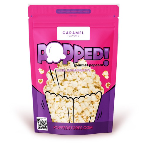 Lets make a POPPIN' popcorn bag design! Design by • ArsyaCreativisia •