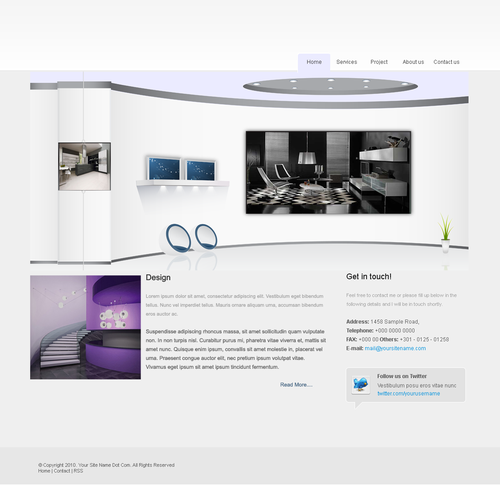 1-3 Page Website Template Design von codenpixel