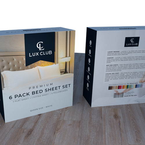 Design In-Store Packaging for Bed Sheets Design by ArtisteXz
