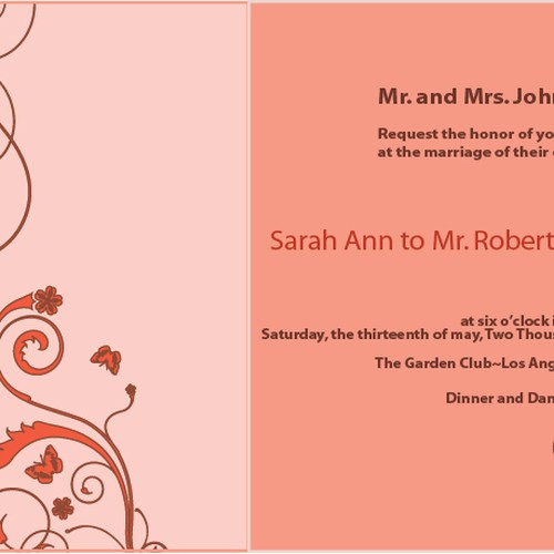 Letterpress Wedding Invitations Design por Miishti