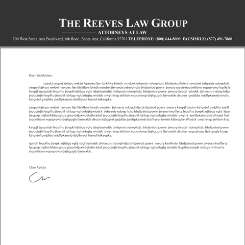 Law Firm Letterhead Design Réalisé par SP Design