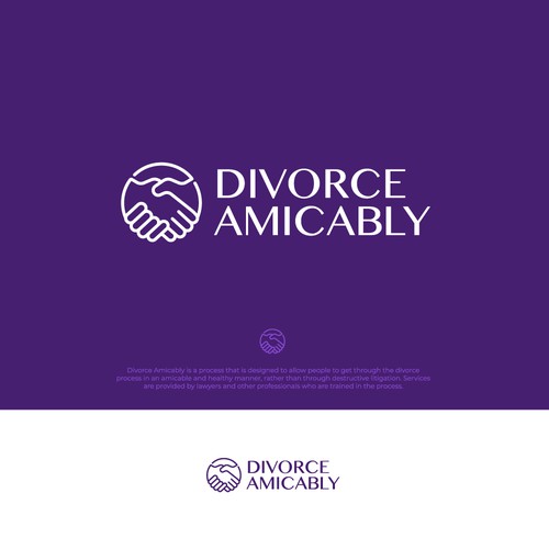 Logo for a new, healthy way for reasonable people to divorce Design by aaf.andi