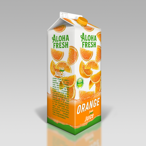 ALOHA FRESH JUICE & TEA Design by kenan.design