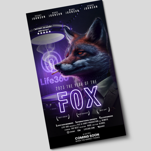Design di Life360 2023 Year of the Fox Poster di Ashley Cannuli
