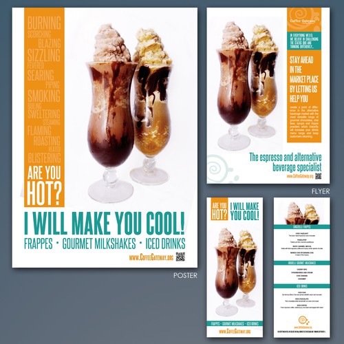 postcard or flyer for Doubleshot Concepts Diseño de Awesome Designing