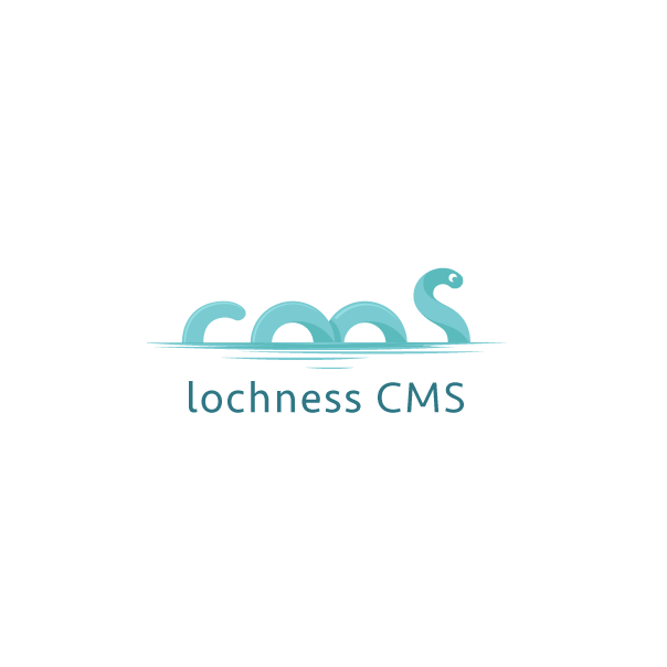 Cm logo with the title 'lochness cms'