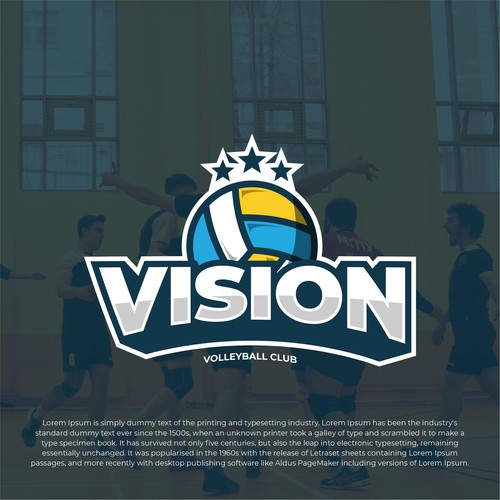 Vision Volleyball Club Design by twentynineproject