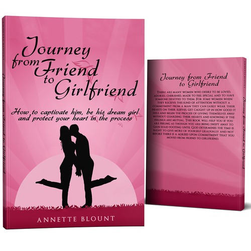 Design a book cover that is fun and playful to help single women experience love beyond friendship Design by MajaK3