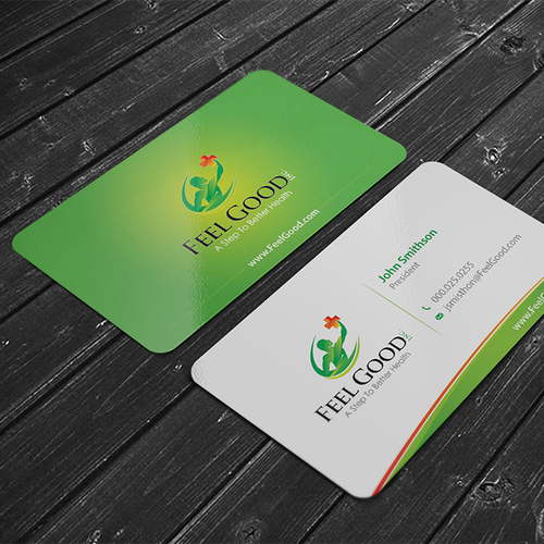 A Step To Better Health - Business card for the medical industry Design by conceptu