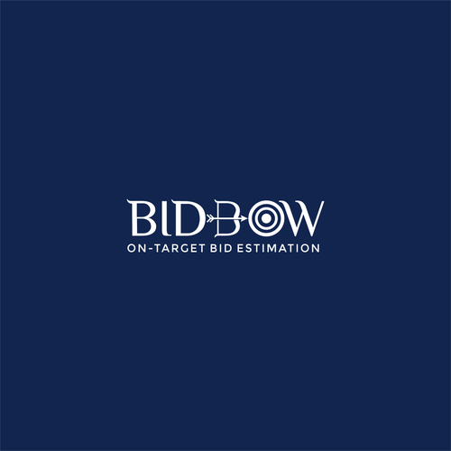 Logo for a construction bidding software product, design concept of "bow, arrow and target" Design by CHICO_08