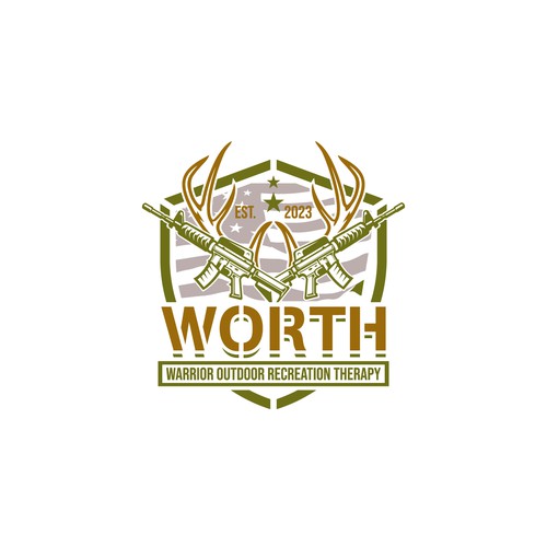 Warrior Outdoor Recreation Therapy - WORTH Logo Design Contest Design por Creation Gate