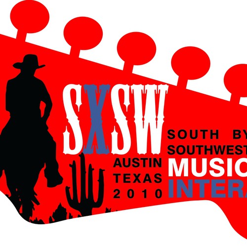 Design Official T-shirt for SXSW 2010  Design by raindogs