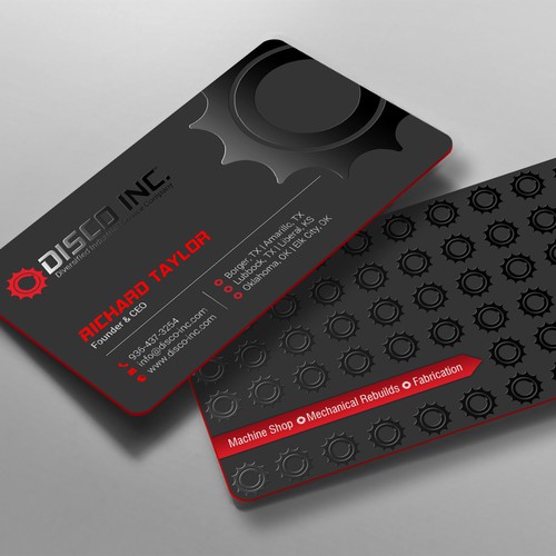card design for industrial service company card contest | 99designs