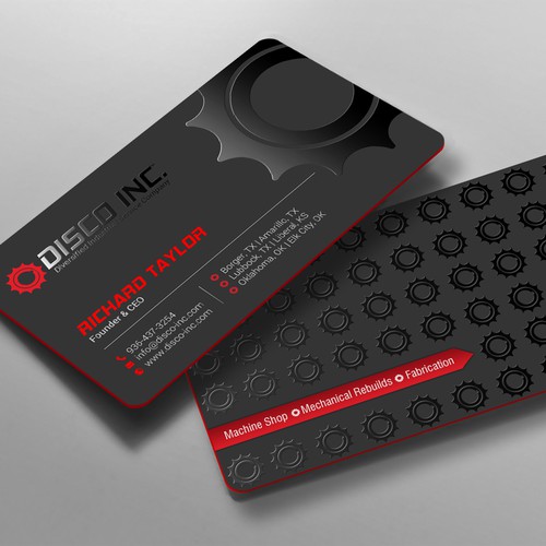 Business Card Design for Industrial Service Company Réalisé par chandrayaan.creative