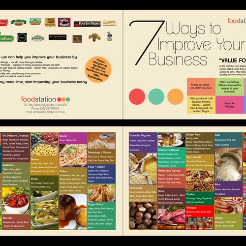 Create the next postcard or flyer for Foodstation Design von Desinboxz