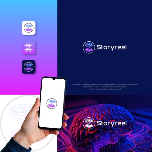 Generative AI storytelling service for creative agencies and brands Design by pixelamazers