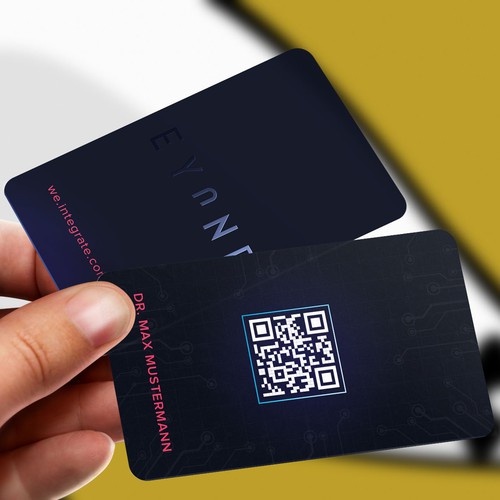 Visitenkarte mit QR Code Design by Felix SH