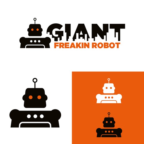 Minimalist, Classy Giant Robot Logo Wanted Design by TJCD