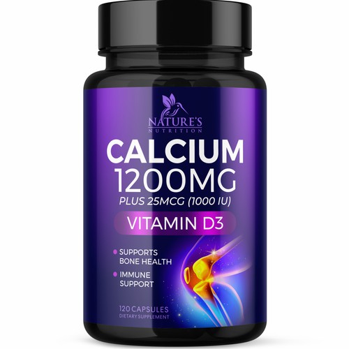 Calcium Plus Vitamin D3 Design Needed for Nature's Nutrition Design by GenScythe