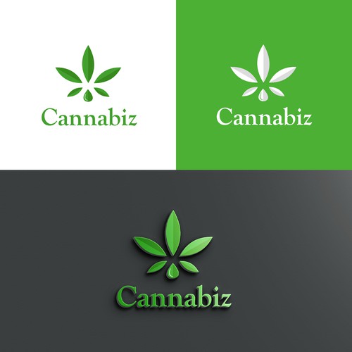 A fun but classy professional look for a cannabis business Design by v.senthildesigner