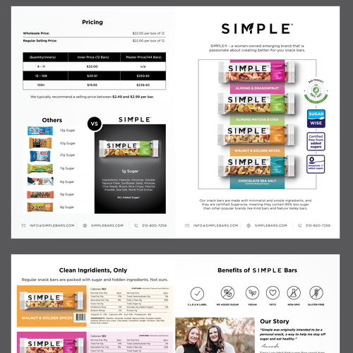 SIMPLE - Sell sheet Design by ellie_designs