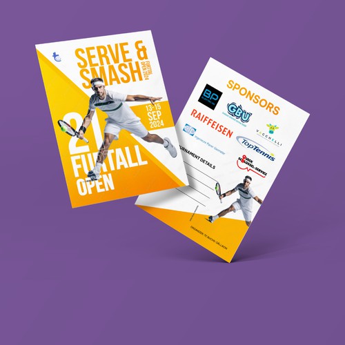 Aces & Action: Cool Flyer for a Tennis Tournament Design by denandapr