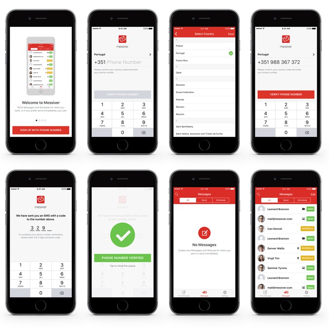 Design Sketch3 Files Of Our Ios Messaging App App Design