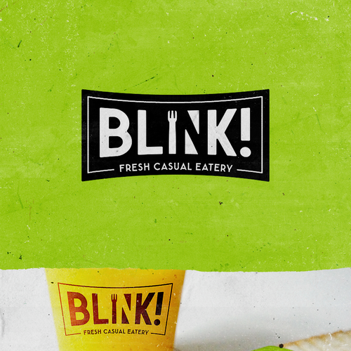 Create logo for new fresh casual restaurant:  BLINK! Design by deleted-671172